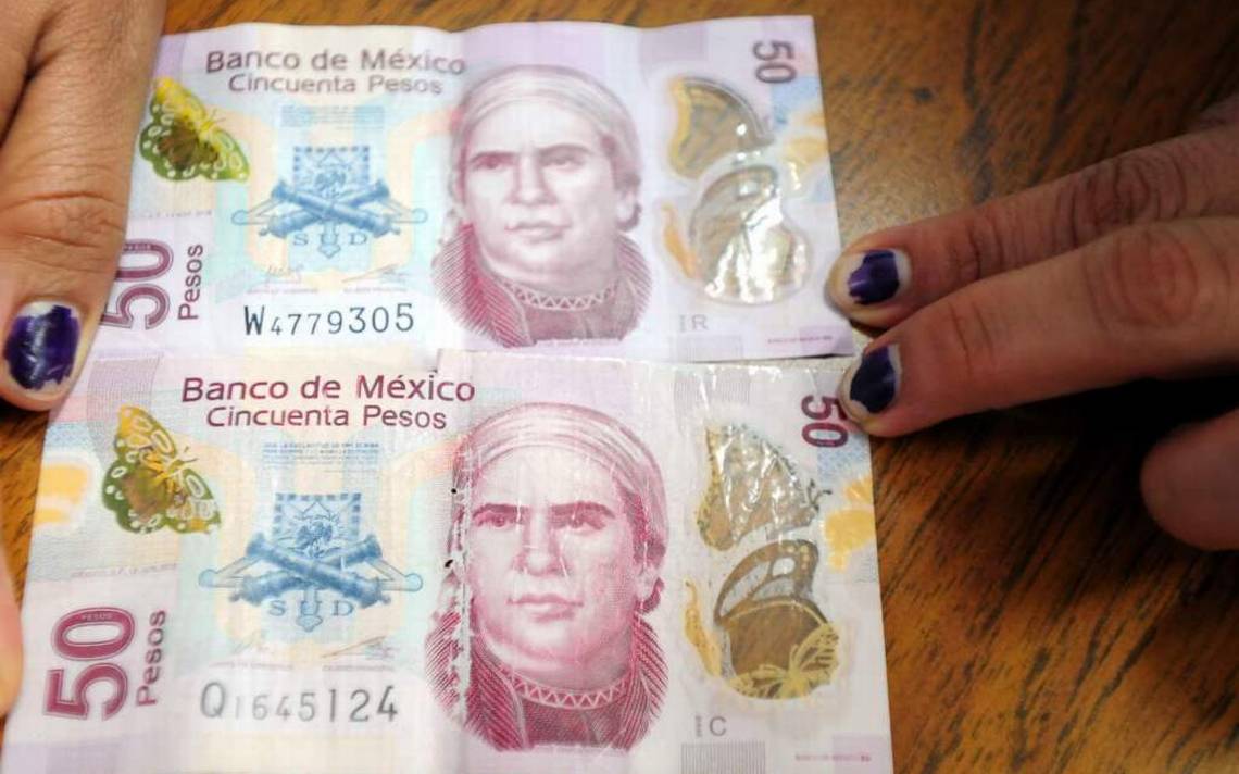 Billetes falsos de 50 pesos son los de mayor circulación en México